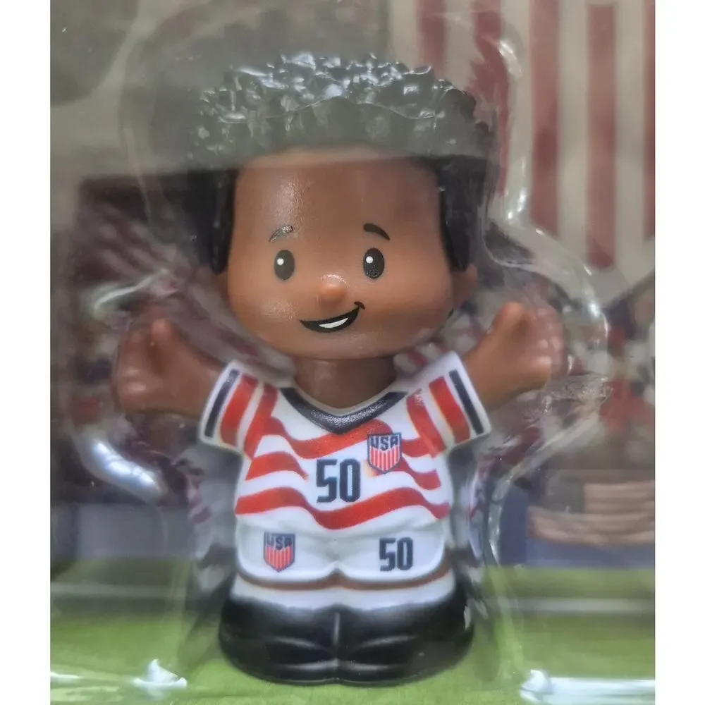 Fisher Price Little People USA Soccer Goalie Striker Figurines 2026 NEW in Box